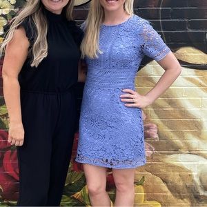 She + Sky Crochet Lace Dress